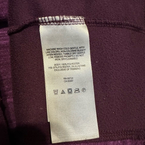 Columbia Women's Sweater Pullover Fleece Sweatshirt Purple Heather Plum Size XL - Picture 6 of 6